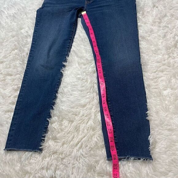 Hudson Krista Ankle Super Skinny Jeans Denim Womens Size 31 Raw Hem - Picture 6 of 11